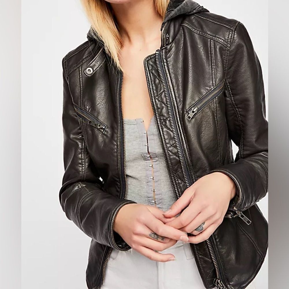 We The Free Monroe Hooded Jacket sz L EUC